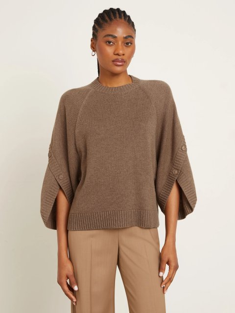 Коричневий светр MAX MARA з вовни та кашеміру: фото 2 - Invogue