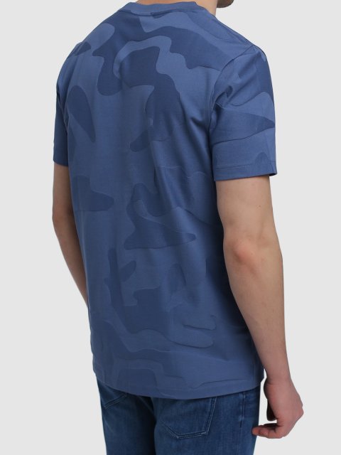 Синяя футболка BOSS: фото 4 - Invogue