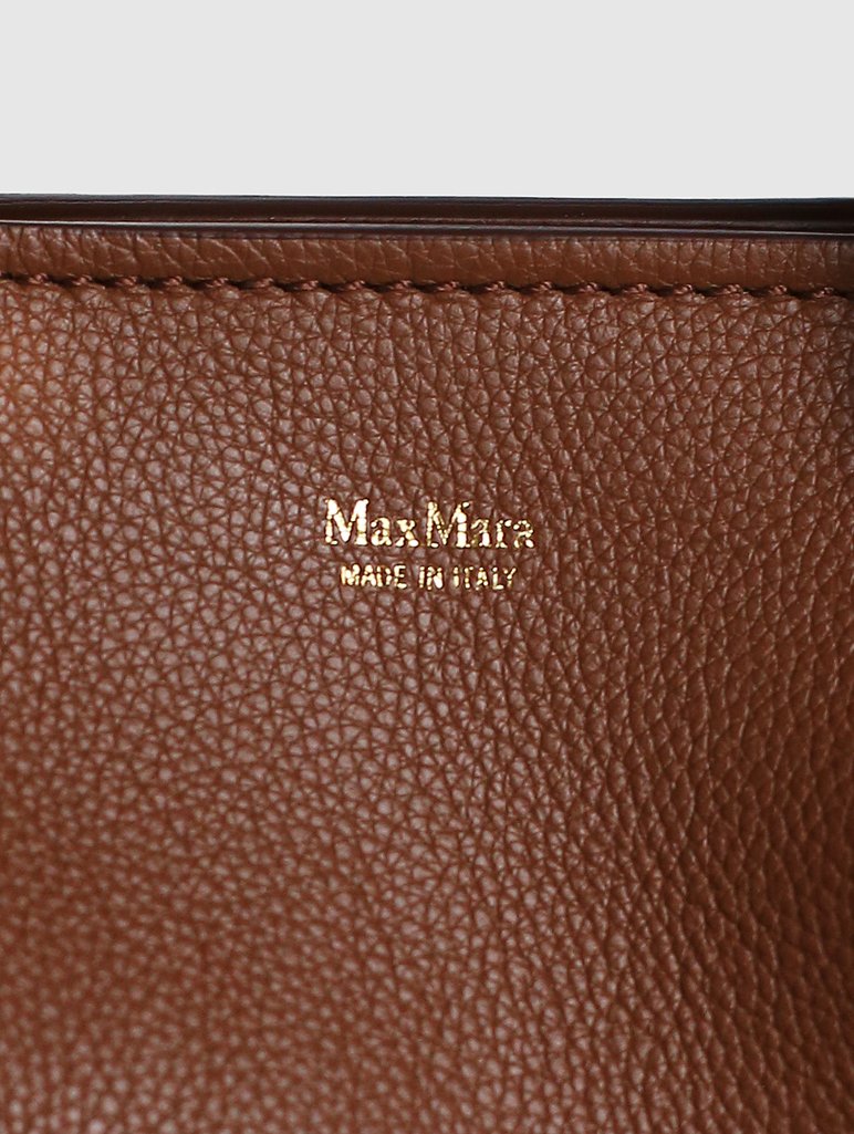 Коричневая сумка MAX MARA: фото 6 - Invogue