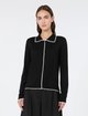 Чорний кардиган Max Mara з шовку та вовни: фото 2 - Invogue