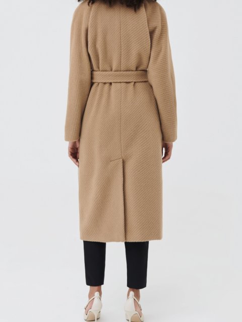 Бежевое пальто MARELLA: фото 2 - Invogue