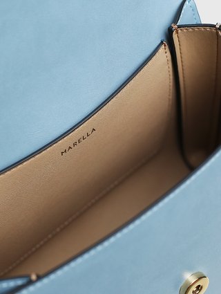 Голубая сумка MARELLA: фото 7 - Invogue