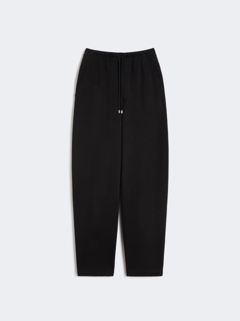 Чёрные брюки Sportmax из хлопка: фото - Invogue