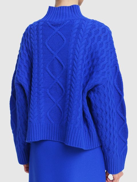 Синий свитер WEEKEND MAX MARA: фото 4 - Invogue