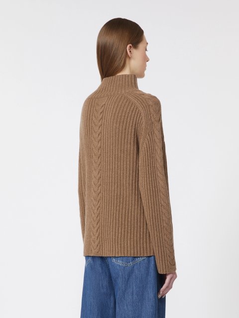 Коричневий светр MAX MARA з вовни та кашеміру: фото 3 - Invogue