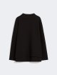 Чорна футболка MAX MARA з довгим рукавом: фото - Invogue