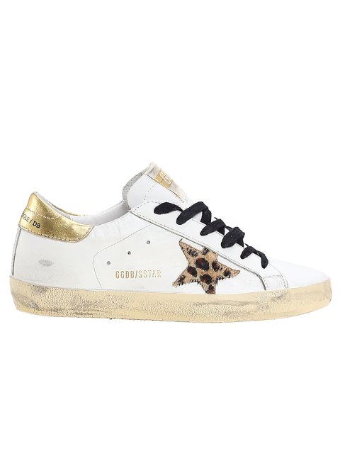 Белые сникерсы GOLDEN GOOSE: фото 2 - Invogue