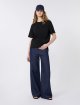 Черная футболка Weekend Max Mara из хлопка свободного кроя: фото 1 - Invogue