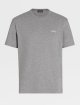 Серая базовая футболка Zegna из хлопкового трикотажа с эмблемой: фото - Invogue
