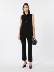 Чорна блуза MAX MARA без рукавів: фото 1 - Invogue