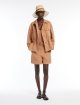 Світло-коричнева куртка Weekend Max Mara з бавовни та льону: фото 1 - Invogue