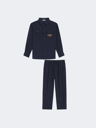 Синій костюм Dolce&Gabbana з бавовни: фото - Invogue