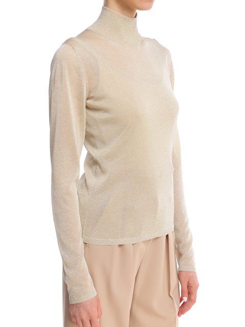 Кремовый свитер MAX MARA: фото 3 - Invogue