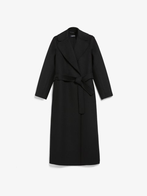 Чорне пальто MAX MARA з вовни: фото - Invogue