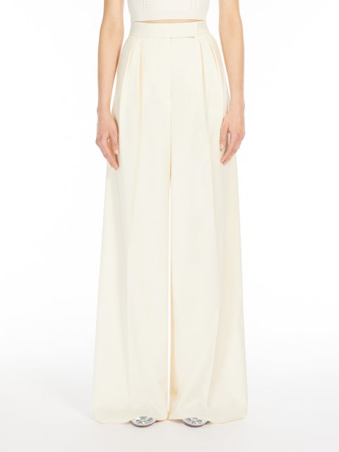 Ванильные брюки Max Mara палаццо: фото 1 - Invogue