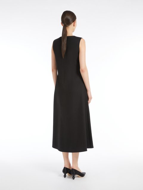 Чорна сукня Weekend Max Mara з віскози та льону: фото 2 - Invogue