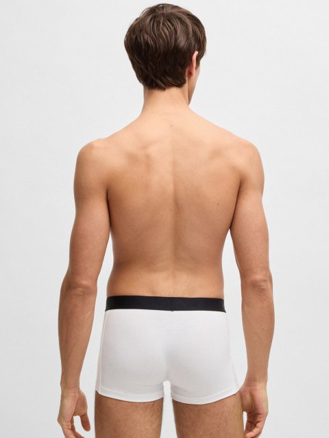 Комплект із трьох білих боксерів Boss: фото 2 - Invogue