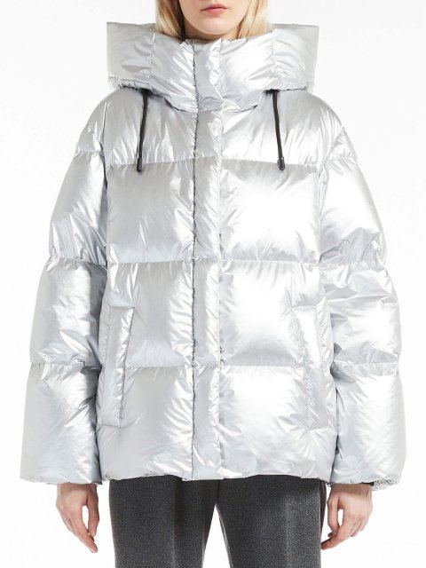 Серебристая куртка WEEKEND MAX MARA: фото 1 - Invogue