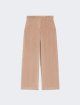 Кремовые брюки WEEKEND MAX MARA из хлопка: фото - Invogue