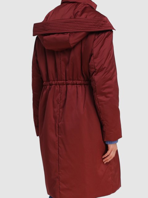 Бордовое пальто WEEKEND MAX MARA: фото 4 - Invogue