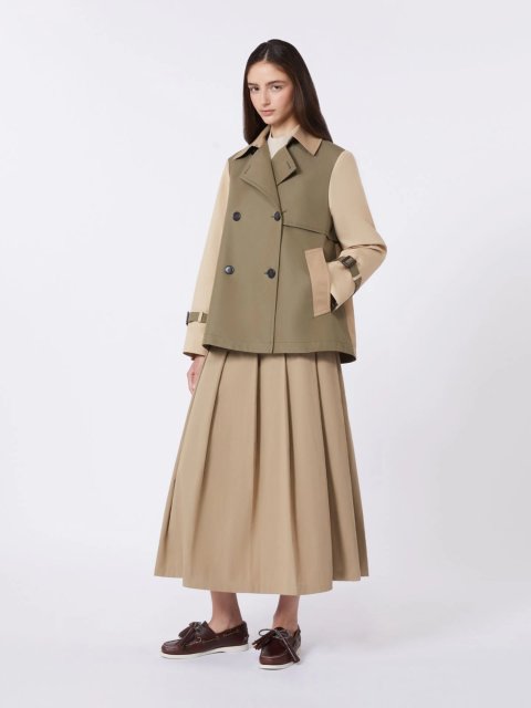 Гірчичний плащ WEEKEND MAX MARA укорочений: фото 1 - Invogue