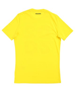 Жовта футболка DSQUARED KID : фото 3 - Invogue