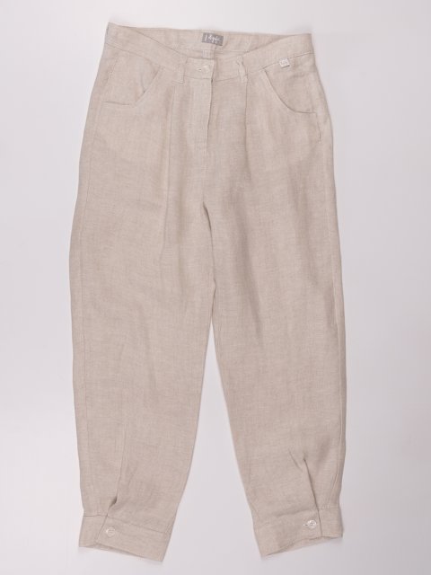 Бежевые брюки IL GUFO: фото - Invogue