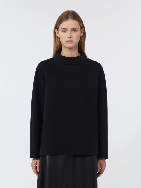 Чорна футболка MAX MARA з довгим рукавом: фото 2 - Invogue