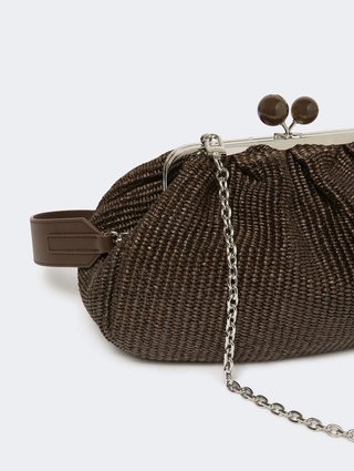 Темно-коричневая сумка Pasticcino Weekend Max Mara из хлопка и полиамида: фото 3 - Invogue