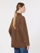 Коричнева куртка Max Mara із замші та шовку: фото 3 - Invogue