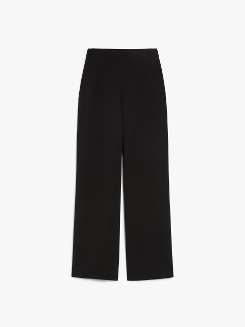Черные брюки Max Mara с кади: фото - Invogue