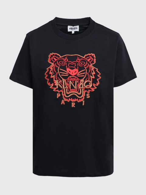 Чёрная футболка KENZO: фото - Invogue