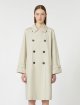 Кремовий плащ MAX MARA з суміші бавовни: фото 4 - Invogue