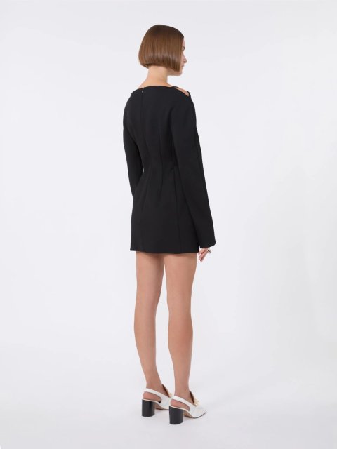 Чорна сукня SPORTMAX з каді: фото 2 - Invogue