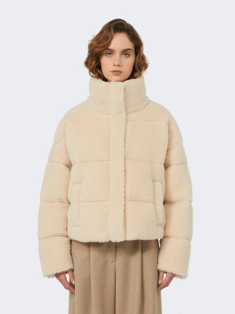 Молочная куртка WEEKEND MAX MARA из шерсти: фото - Invogue