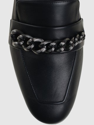 Чёрные лоферы MAX MARA: фото 4 - Invogue