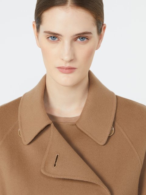 Темно-бежеве пальто MAX MARA з чистої вовни: фото 4 - Invogue