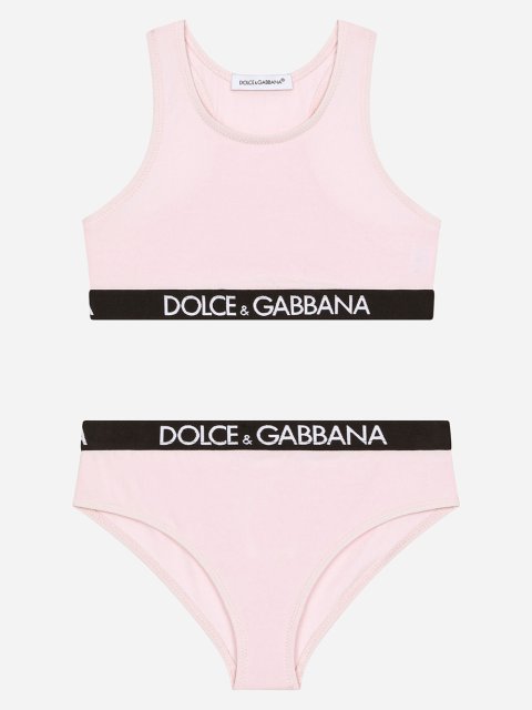 Різнокольоровий топ, труси DOLCE&GABBANA KIDS: фото - Invogue