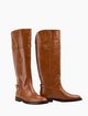 Светло-коричневые сапоги Marc Cain из кожи: фото 1 - Invogue