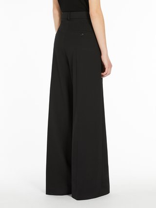 Черные брюки Weekend Max Mara из смеси шерсти: фото 3 - Invogue