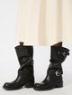Черные сапоги Weekend Max Mara из кожи: фото 1 - Invogue