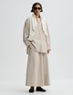 Бежева спідниця By Malene Birger з бавовни в смужку: фото 1 - Invogue