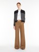 Темно-коричневі брюки Max Mara з бавовни та льону: фото 1 - Invogue