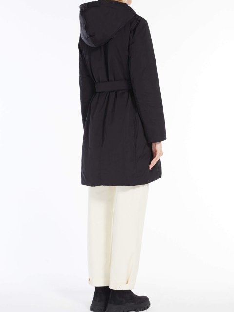 Чорне пальто WEEKEND MAX MARA : фото 3 - Invogue