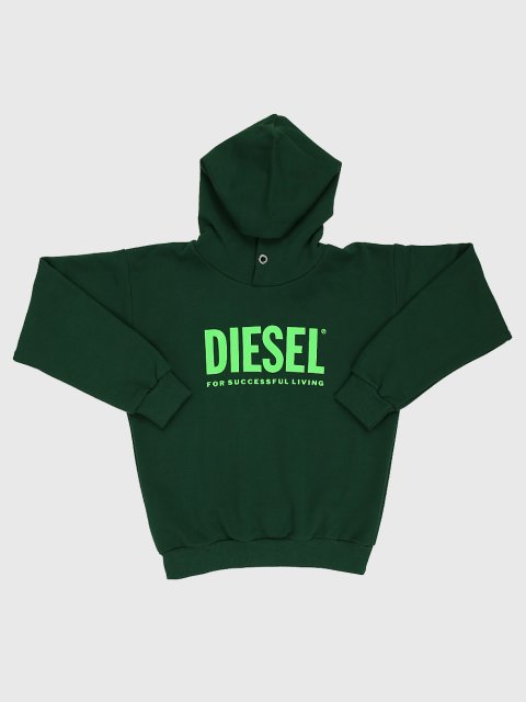 Зелёная кофта DIESEL KIDS: фото - Invogue