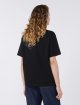 Черная футболка Weekend Max Mara из хлопка свободного кроя: фото 3 - Invogue