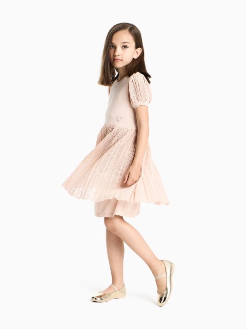 Золотисті балетки Emporio Armani зі шкіри наппа: фото 1 - Invogue