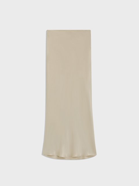 Бежева спідниця BOSS атласна: фото - Invogue