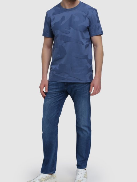 Синяя футболка BOSS: фото 1 - Invogue