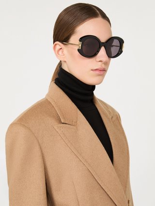 Чорні сонцезахисні окуляри Max Mara з ацетату: фото 1 - Invogue